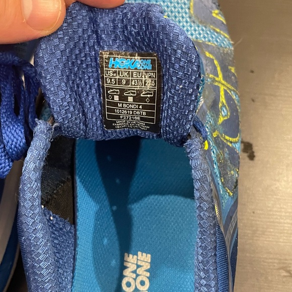Hoka One One Bondi 4 *Good Cond* Size 9.5 - Picture 7 of 8